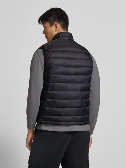 JACK & JONES Steppweste mit Reißverschlusstaschen Modell 'KINGSLEY' BLACK 5