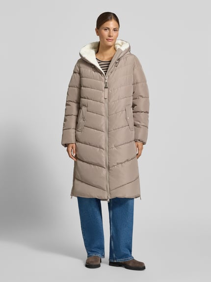 s.Oliver RED LABEL Puffer Coat mit Kapuze Taupe 4