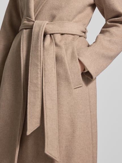 Selected Regular Fit Mantel aus Woll-Mix Modell 'ROSA' Beige 3
