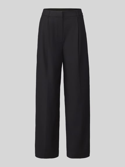 HUGO Regular Fit Hose mit Bundfalten Henesa-3 Black 2