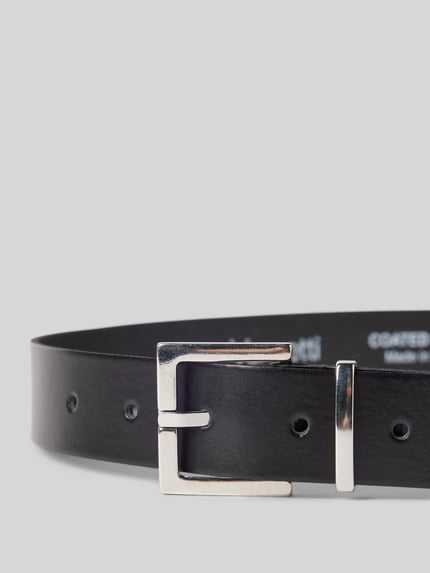 Vanzetti Leren riem in effen design Zwart - 2