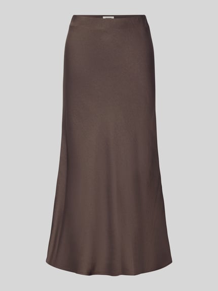 Midirok van satijn model 'URA' Shop The Look MANNEQUINE