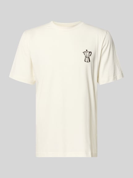 Selected Regular Fit T-Shirt aus reiner Baumwolle Modell 'HASPEN' Offwhite 2