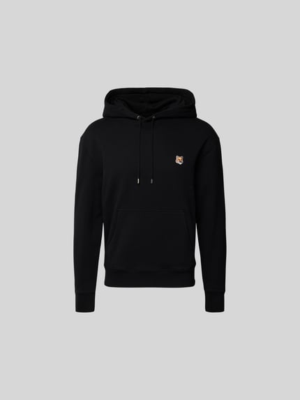 MAISON KITSUNÉ Bluza z kapturem z wyhaftowanym logo Czarny 2