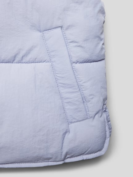MANGO Regular Fit Steppweste mit Druckknopfleiste Bleu 2