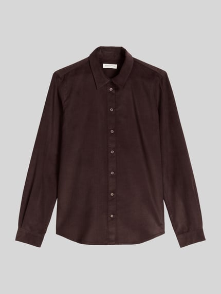 Marc O'Polo Regular Fit Langarm Bluse aus Lyocell-Baumwoll-Mix Dunkelrot 2