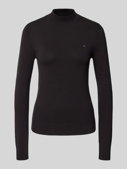 Tommy Hilfiger Regular Fit Pullover aus Baumwoll-Mix BLACK 2