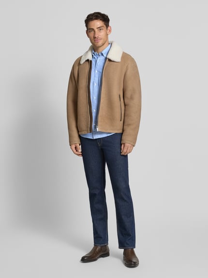 JACK & JONES Premium Freizeithemd mit Knopfleiste Hellblau Melange 1