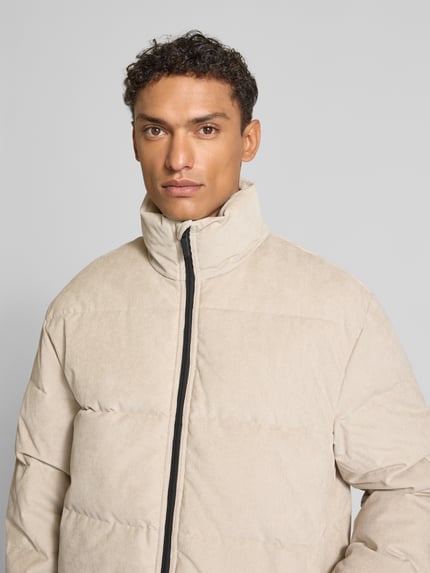 Tom Tailor Denim regular fit pufferjack van corduroy Beige - 3