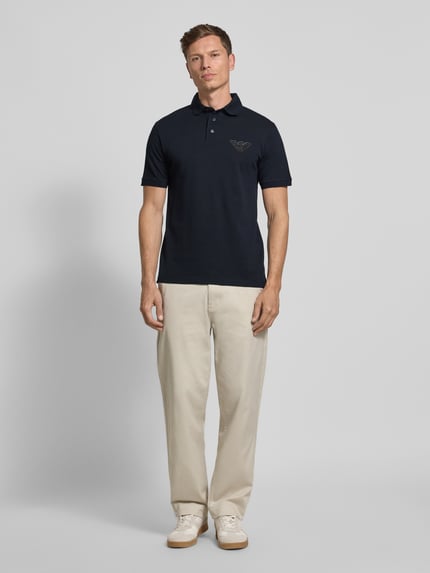 Emporio Armani Poloshirt mit Label-Detail Marine 1