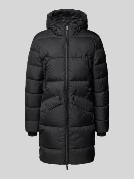 Tom Tailor Regular Fit Steppmantel mit Kapuze Black 2