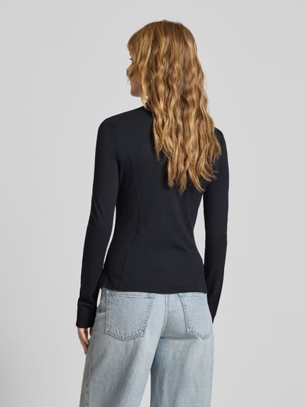 REVIEW Slim fit sweatjack met ritszakken Zwart - 5