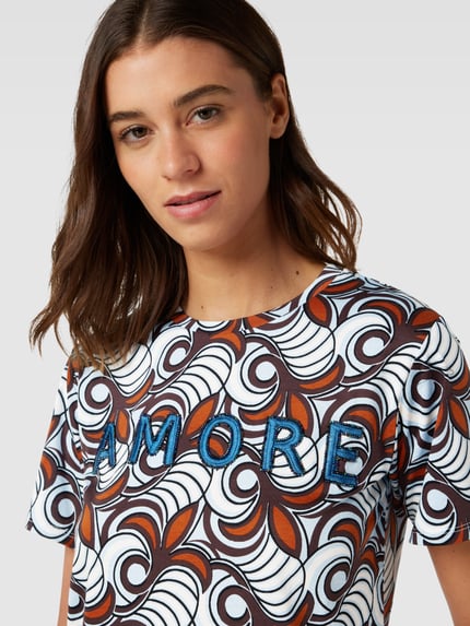 Weekend Max Mara T-Shirt mit Allover-Print Modell 'CERCHIO' Hazel 3