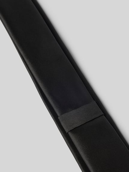 OLYMP Level 5 Stropdas van pure zijde in effen look Zwart - 3