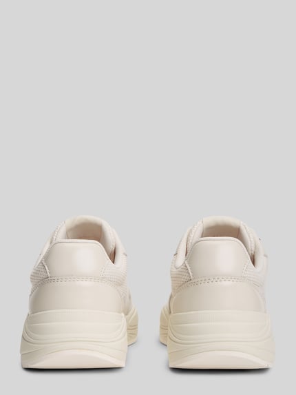 Tommy Hilfiger sneakers van echt leer met logodetails Offwhite - 5