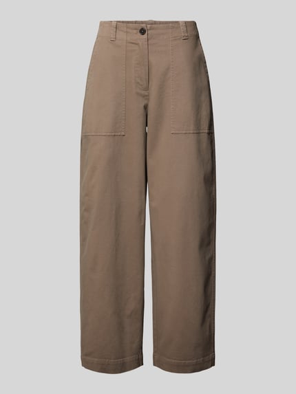 Marc O'Polo barrel fit broek van katoenmix Taupe - 2