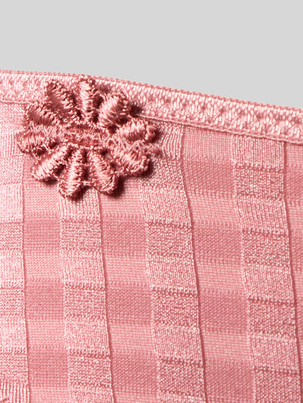 Productfoto, Slim Fit Briefs met bloemendecoratie model 'Avero' van Marie Jo, elastische materiaalmix met katoen, detailopname