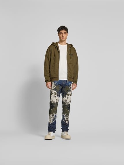 Dsquared2 Jeansy Slim Fit z detalem z logo Granatowy 1