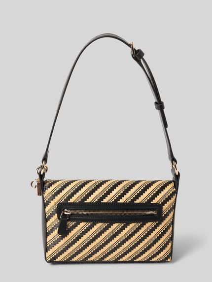GUESS Handtas met labelapplicatie, model 'SIMONA' Zwart - 4