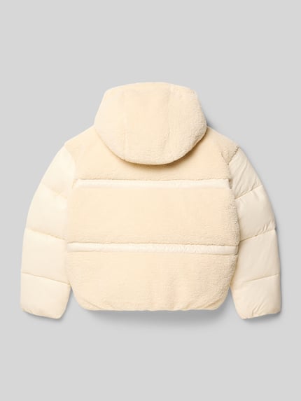 Calvin Klein Jeans Gewatteerd jack met teddybont Ecru - 3