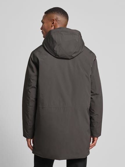 JACK & JONES Premium Parka mit Kapuze und Pattentaschen Modell 'MOON' Mittelgrau 5