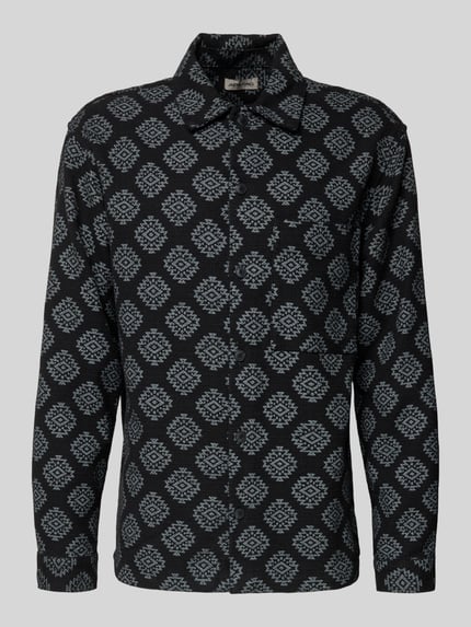 JACK & JONES Slim Fit Freizeithemd mit Brusttasche Modell 'AZTEK' Black 2