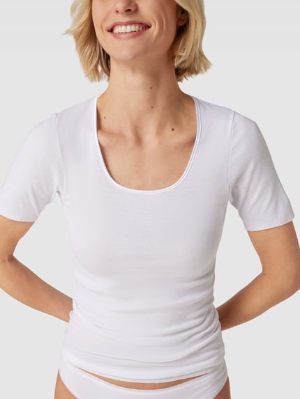 SCHIESSER T-shirt met ronde hals, model 'LUXURY' Wit - 3