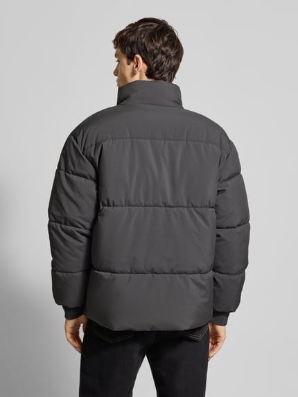 PEGADOR regular fit buffer jacket met logostitching model 'Solin' Donkergrijs - 5