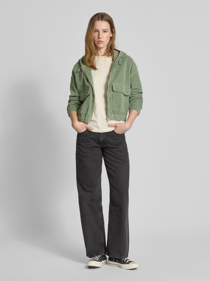 ONLY Loose Fit Bomberjacke aus Baumwoll-Mix Modell 'KENZIE' Schilf 1