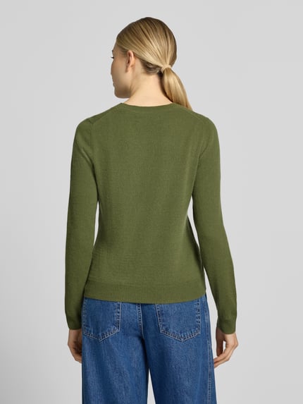 Christian Berg Woman Slim Fit Strickpullover aus reinem Kaschmir Dunkelgruen 5