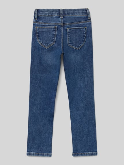 s.Oliver RED LABEL Slim fit jeans van katoenmix, model 'KATHY' Blauw - 3