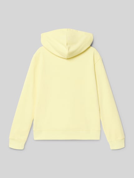 Champion Hoodie van Katoenmix met Geborduurd label Lichtgeel - 3