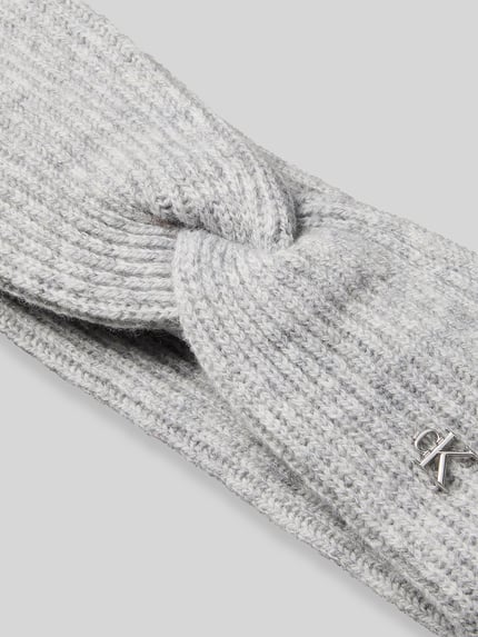 CK Calvin Klein Stirnband aus Woll-Mix Mittelgrau 2