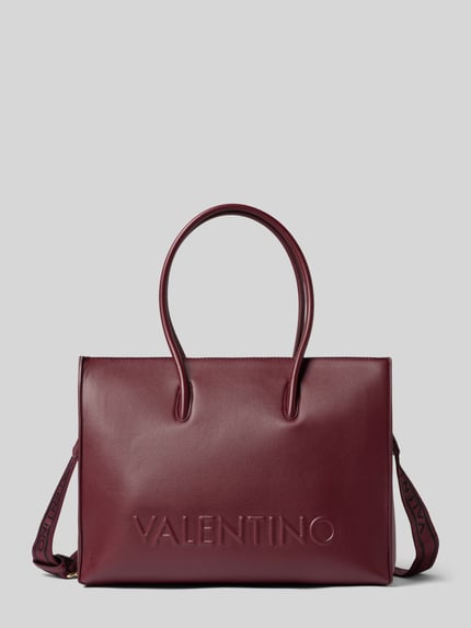 Valentino Bags Shopper mit Logo-Prägung Modell 'BIANKA RE' Bordeaux 1