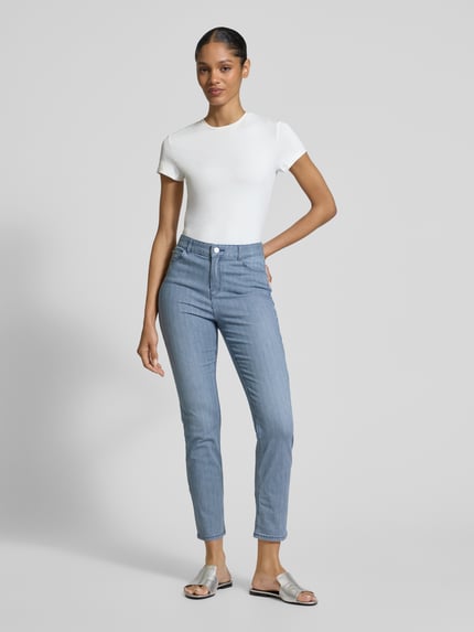Christian Berg Woman Slim fit broek in 5-pocketmodel Jeansblauw - 1
