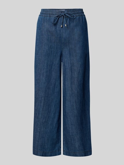 CAMBIO Wide Leg Jeans mit verkürztem Schnitt Modell 'ALMA' Blau 2