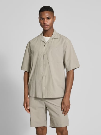 Jake*s Studio Men Koszula casualowa z listwą z zatrzaskami Khaki 4