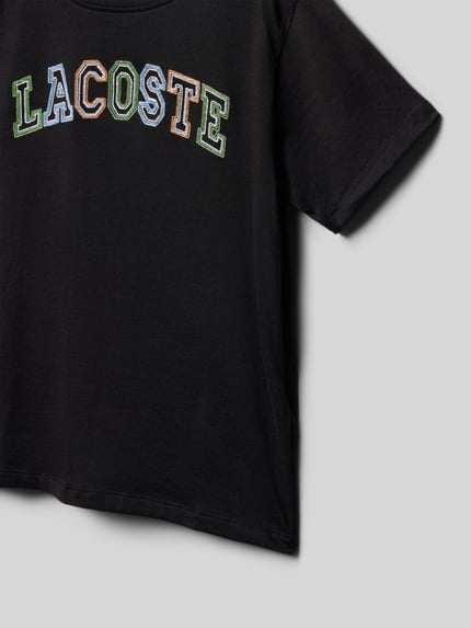 Lacoste Regular Fit T-Shirt aus reiner Baumwolle Black 2
