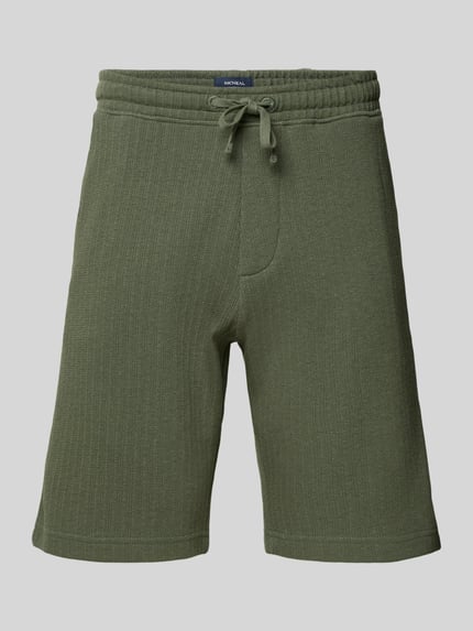 MCNEAL Regular Fit Shorts mit Strukturmuster Khaki 2