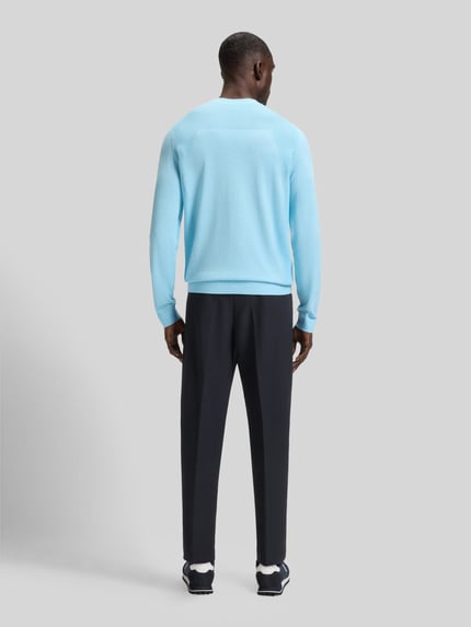 BOSS Green Tapered Fit Anzughose aus bügelleichtem Material Modell 'T_CONVERT' Dunkelblau 5