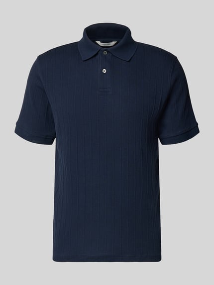Produktfoto, Regular Fit poloshirt van puur katoen model 'COLE' van SELECTED HOMME, effen kleuren, structuurpatroon, korte mouw, polokraag, korte knoopsluiting, structuur-jersey