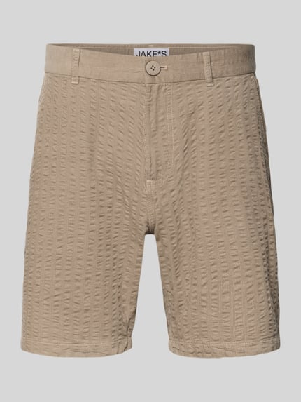 Szorty o kroju straight fit ze strukturalnym wzorem Shop The Look MANNEQUINE