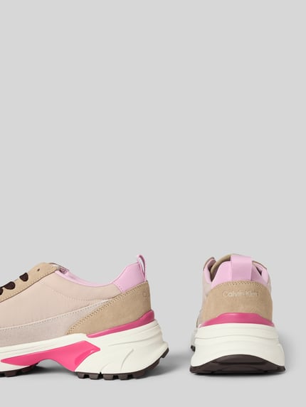 Calvin Klein Jeans Sneakers met vetersluiting Beige - 2