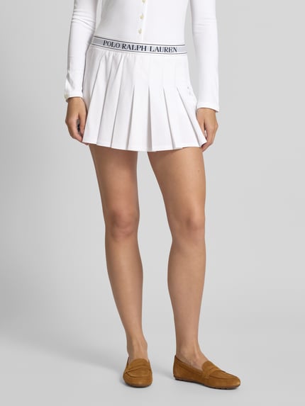 Polo Ralph Lauren Minirok met plooien en elastische band Wit - 4