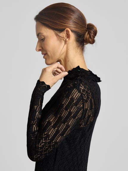 Lauren Ralph Lauren Midi-jurk van viscosemix, model 'PAGDEN' Black - 3