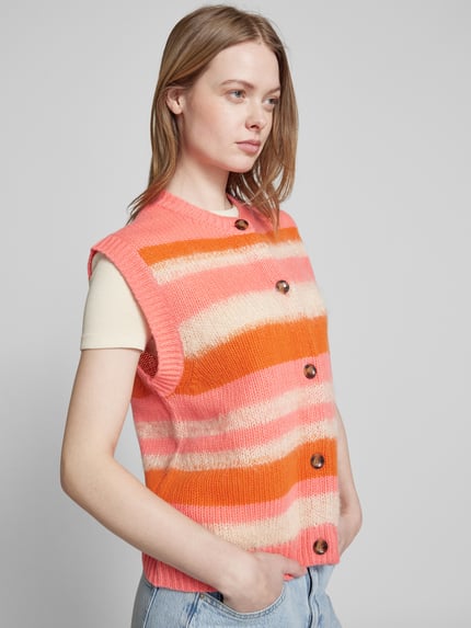 STELLA NOVA Weste aus Woll-Mix Orange 3