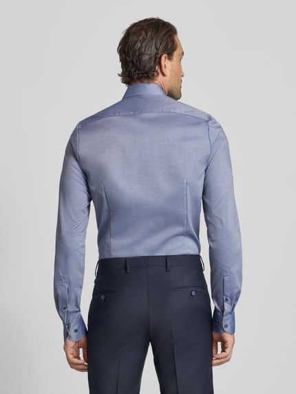 OLYMP Level 5 Slim Fit Businesshemd mit extra langem Arm Marine 5
