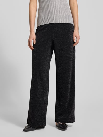VERO MODA Wide Leg Hose mit elastischem Bund Modell 'BERLIN' Black 4