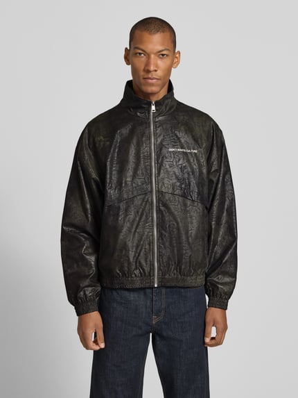 Don´t Waste Culture Regular Fit Bomberjacke mit Stehkragen Modell 'YANI' Dunkelgruen 4