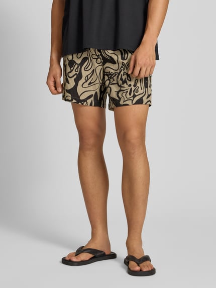 ONLY & SONS Regular Fit Sweatshorts aus reiner Baumwolle Modell 'TEL' Beige 4